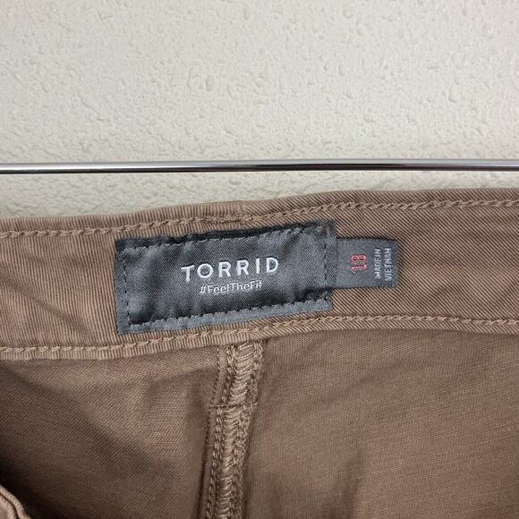 Torrid Crop Skinny Chino Stretch Twill Mid Rise Pants Womens Plus Size 18 - Picture 5 of 6